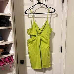 Lime Green Sleeveless Dress